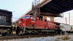 Sand empties roll beneath the 27th St. viaduct